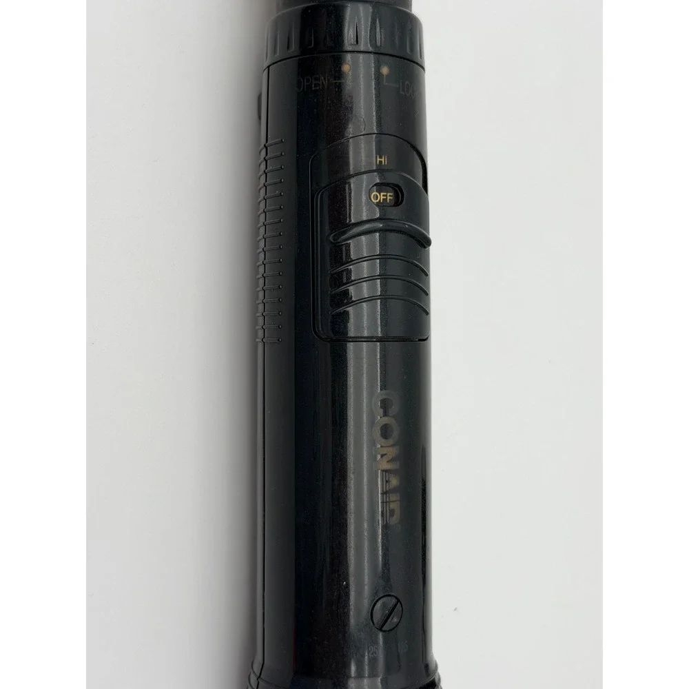 Conair Hot Air Styling Brush Dual Voltage Black Gold 0.75 Inch CD160WTC 300W‎